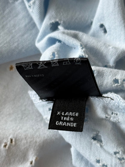Amiri Grey Dawn & White MA Logo Shotgun T-Shirt