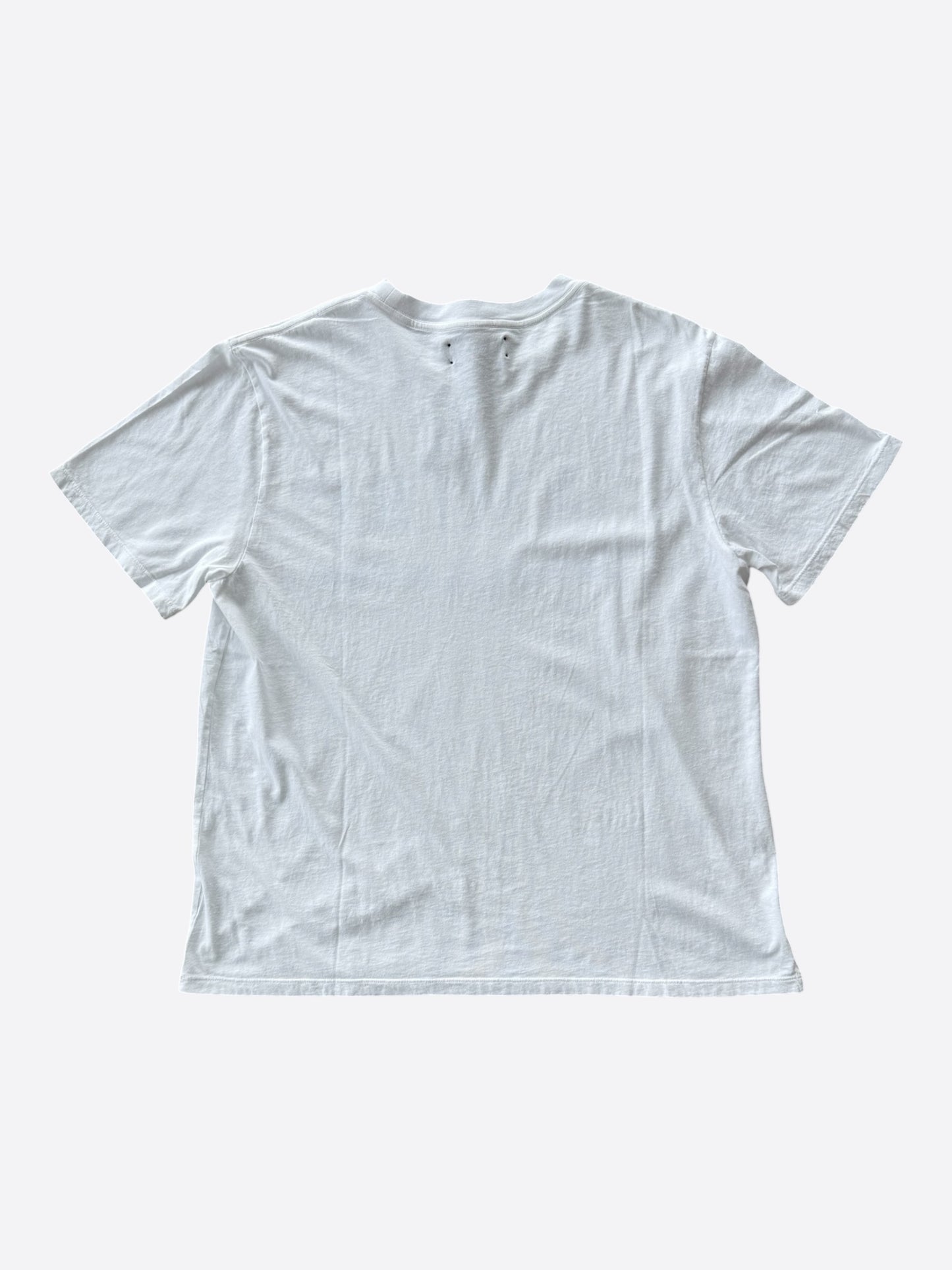 Amiri White & Blue MA Bar Logo T-Shirt