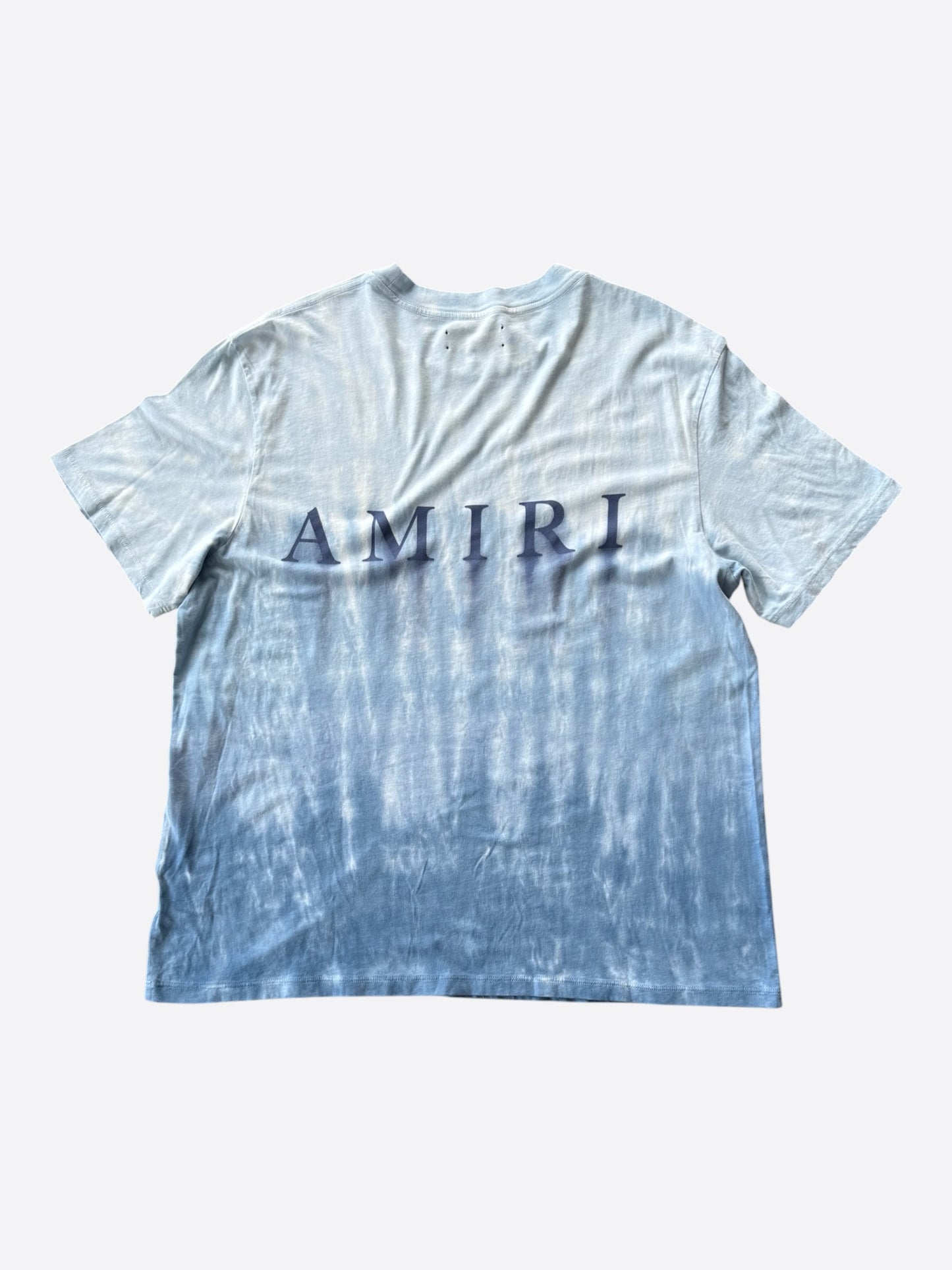 Amiri Blue Tie-Dye MA Core Logo T-Shirt