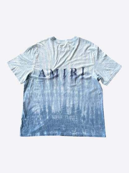 Amiri Blue Tie-Dye MA Core Logo T-Shirt