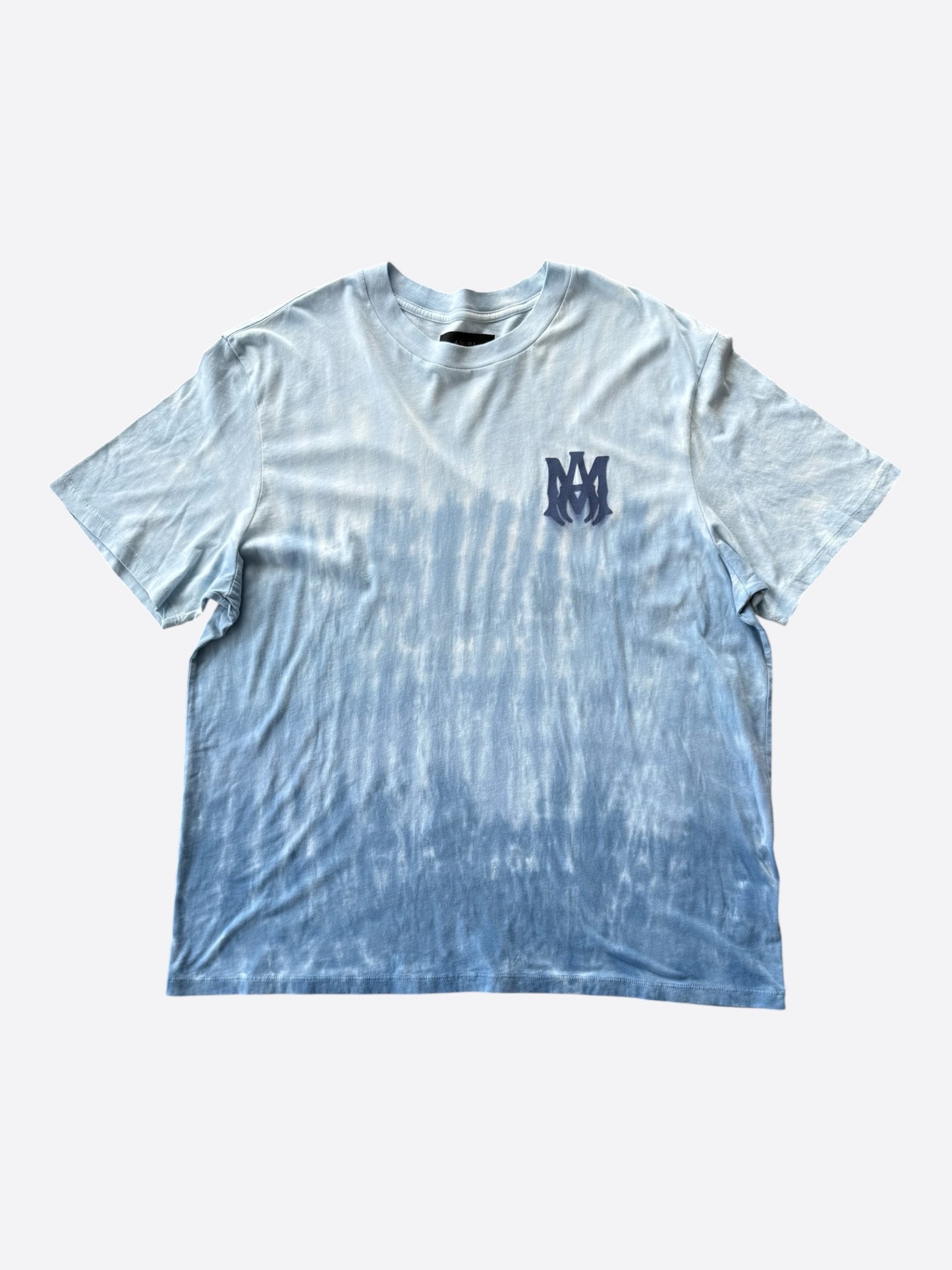 Amiri Blue Tie-Dye MA Core Logo T-Shirt