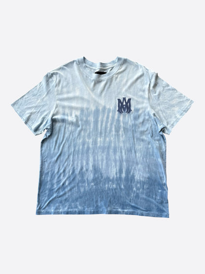 Amiri Blue Tie-Dye MA Core Logo T-Shirt