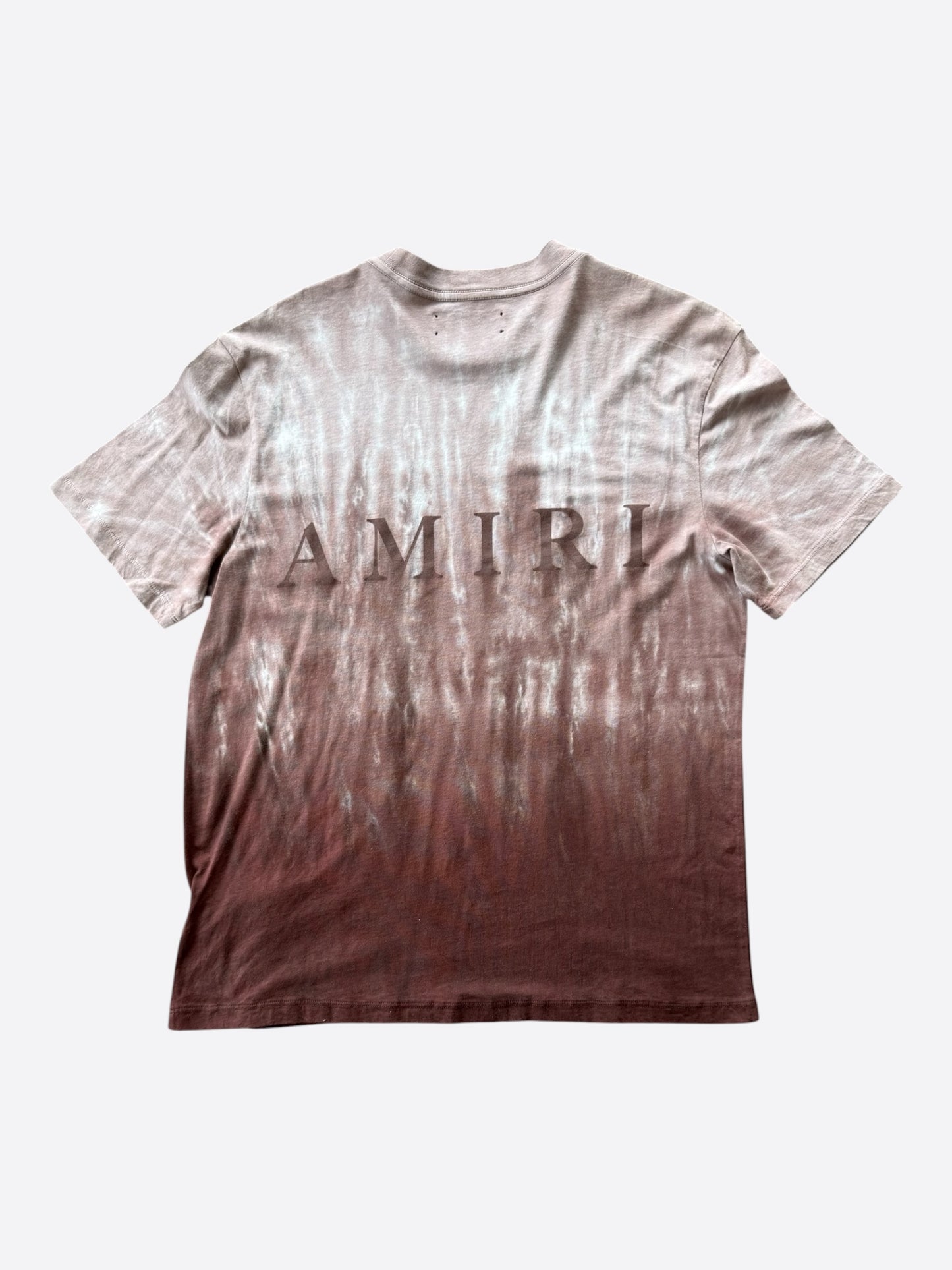 Amiri Brown Tie-Dye MA Core Logo T-Shirt