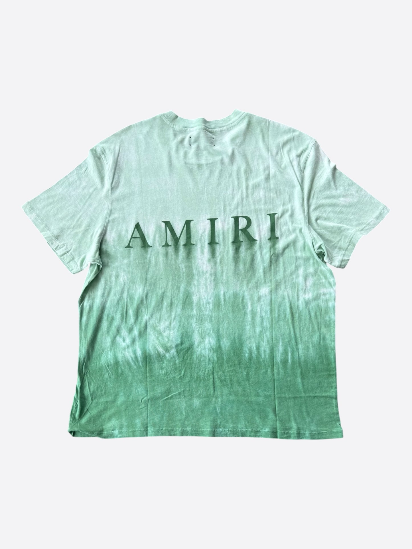 Amiri Green Tie-Dye MA Core Logo T-Shirt