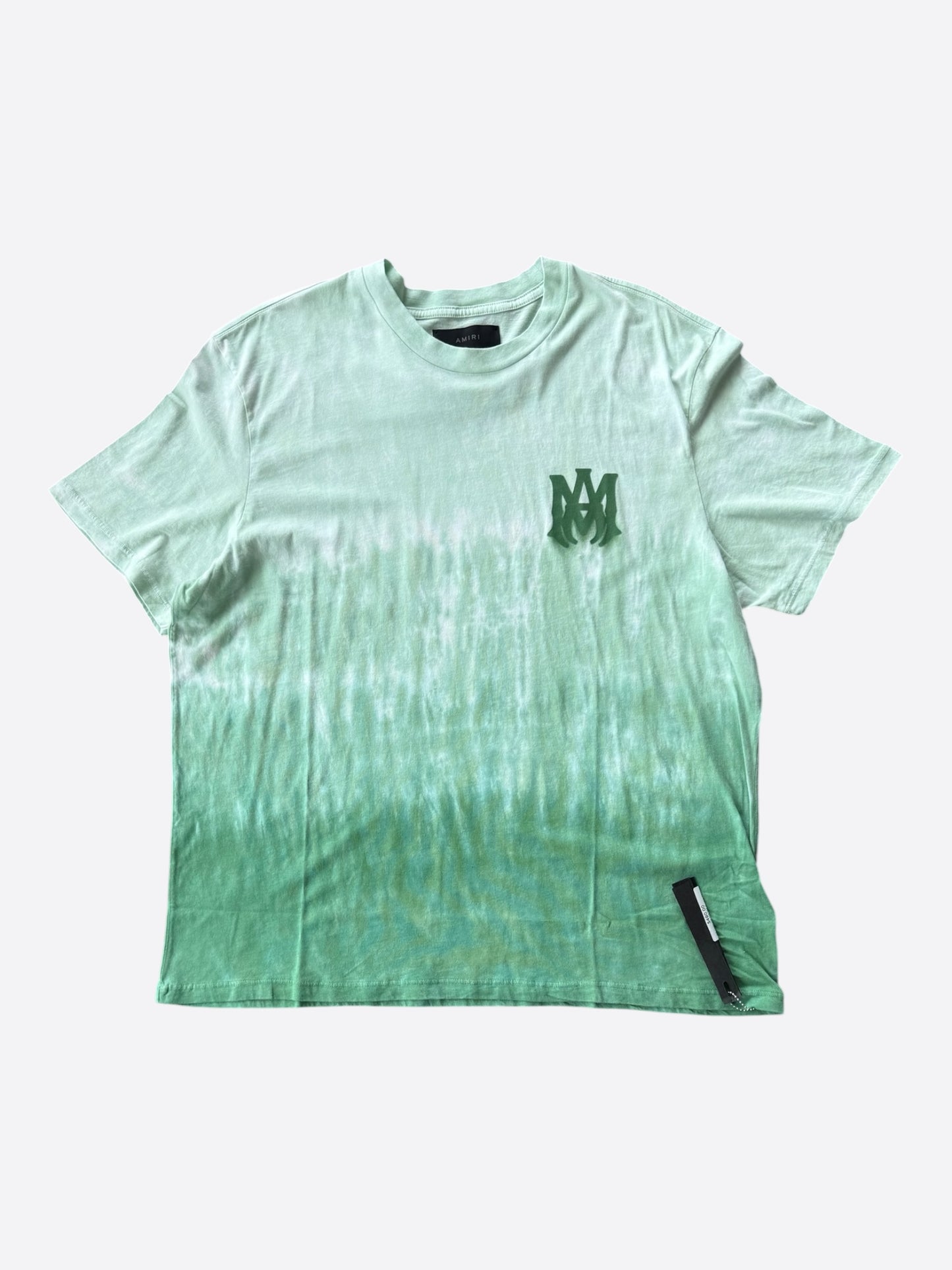 Amiri Green Tie-Dye MA Core Logo T-Shirt