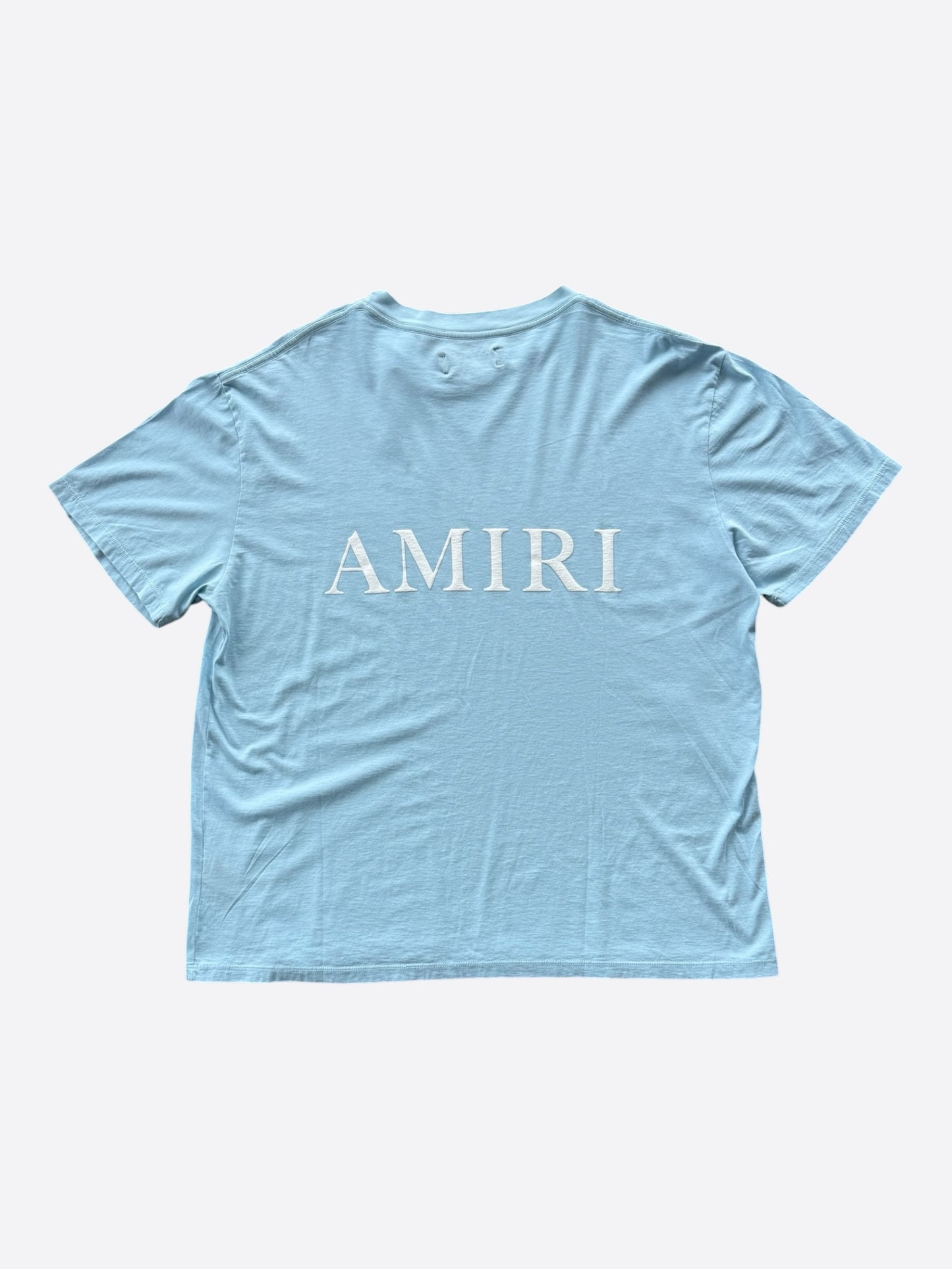 Amiri Blue & White MA Core Logo T-Shirt