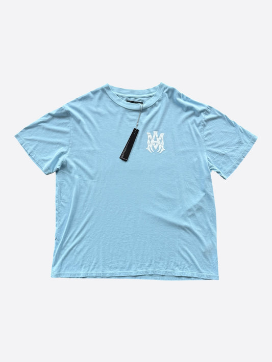 Amiri Blue & White MA Core Logo T-Shirt