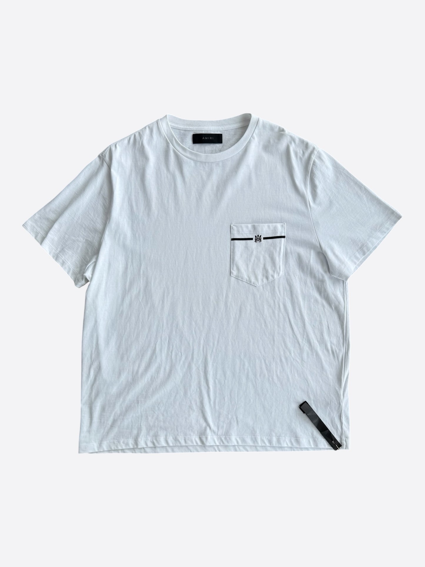 Amiri White & Black Mini MA Bar Logo T-Shirt