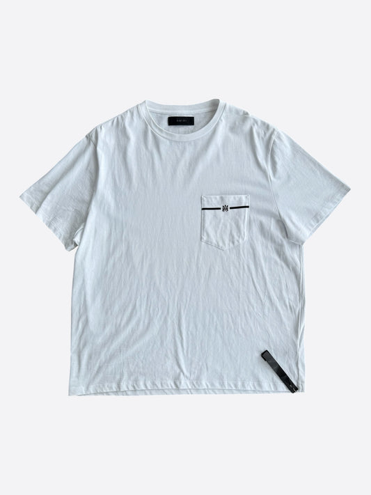 Amiri White & Black Mini MA Bar Logo T-Shirt