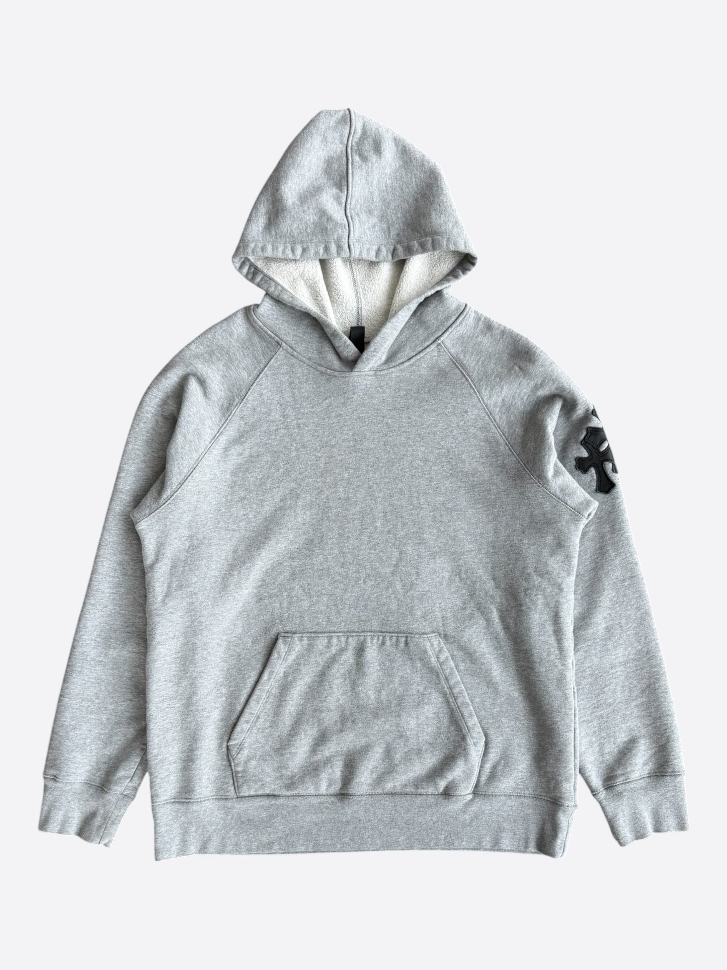 Chrome Hearts Grey & Black Triple Cross Patch Paper Jam Hoodie