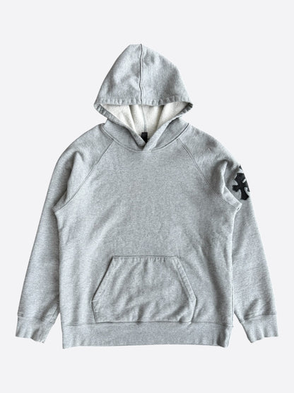 Chrome Hearts Grey & Black Triple Cross Patch Paper Jam Hoodie