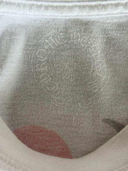 Chrome Hearts White & Red NY Longsleeve T-Shirt