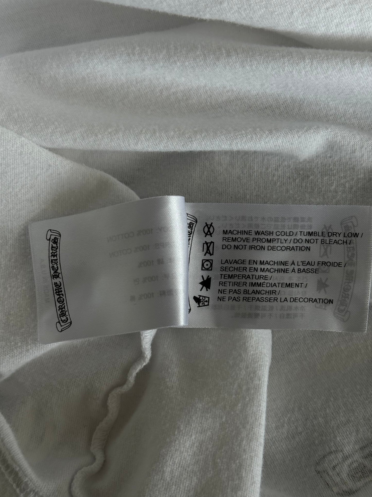 Chrome Hearts White & Red NY Longsleeve T-Shirt