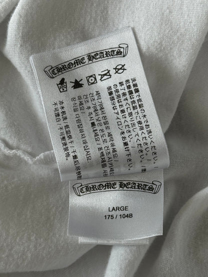 Chrome Hearts White & Red NY Longsleeve T-Shirt