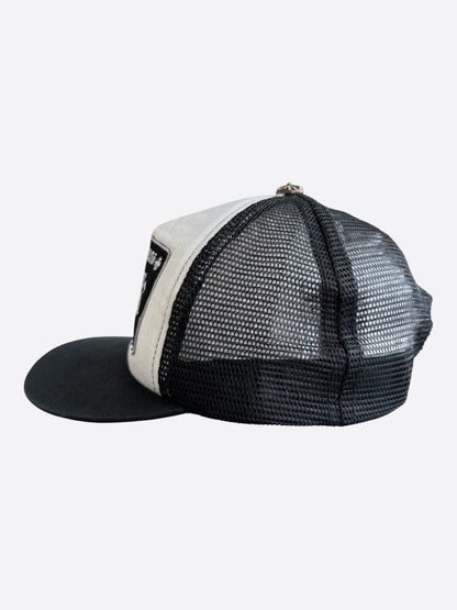 Chrome Hearts Black & White F**K Trucker Hat