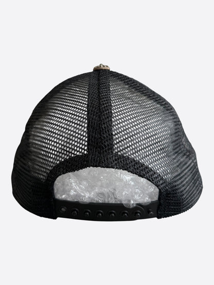Chrome Hearts Black & White F**K Trucker Hat