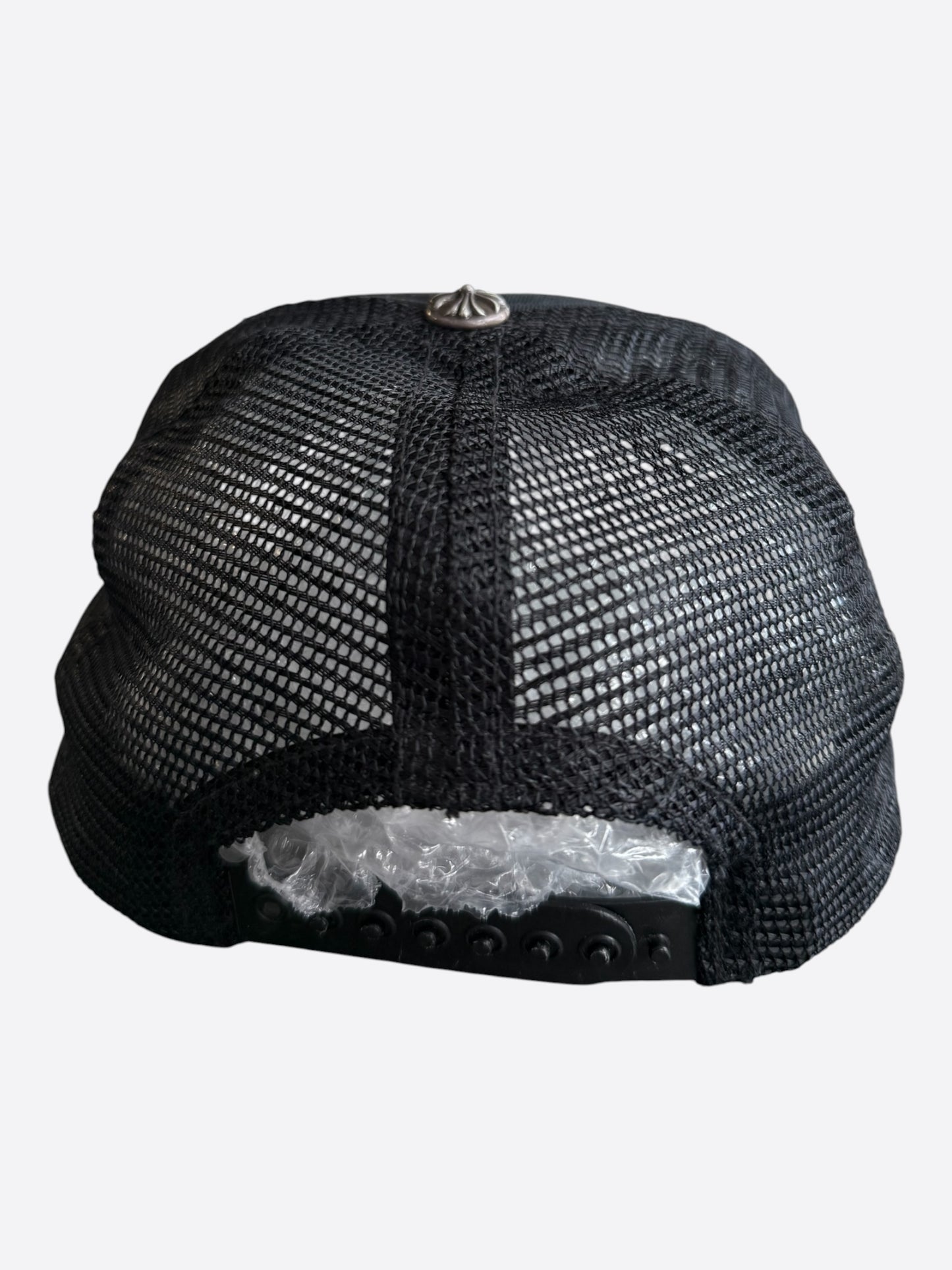Chrome Hearts Black & White Hollywood Trucker Hat