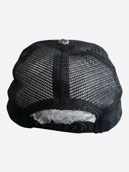 Chrome Hearts Black & White Hollywood Trucker Hat