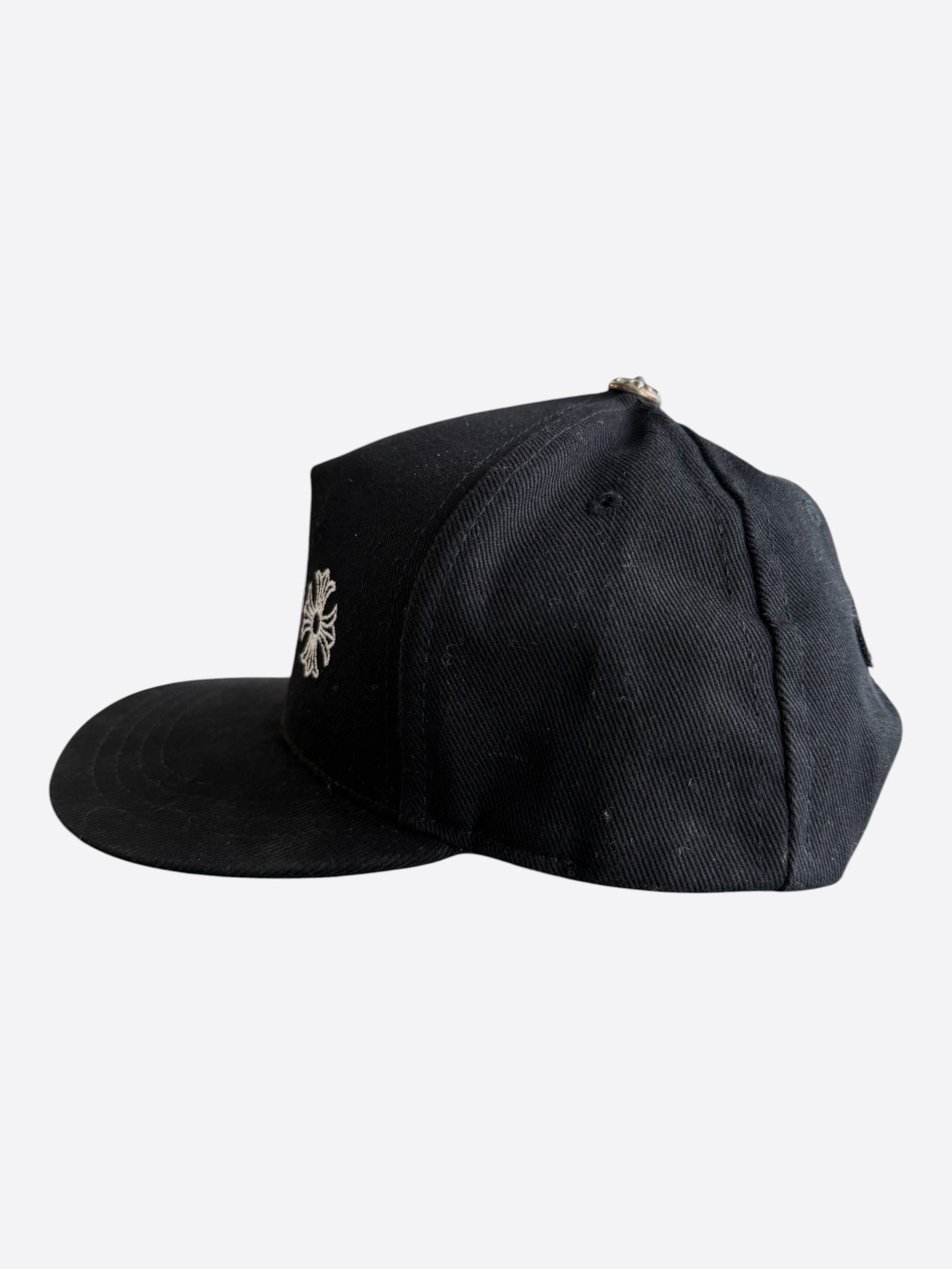 Chrome Hearts Black & White Horseshoe Logo Hat