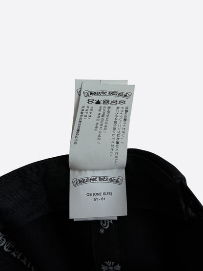 Chrome Hearts Black & White Horseshoe Logo Hat