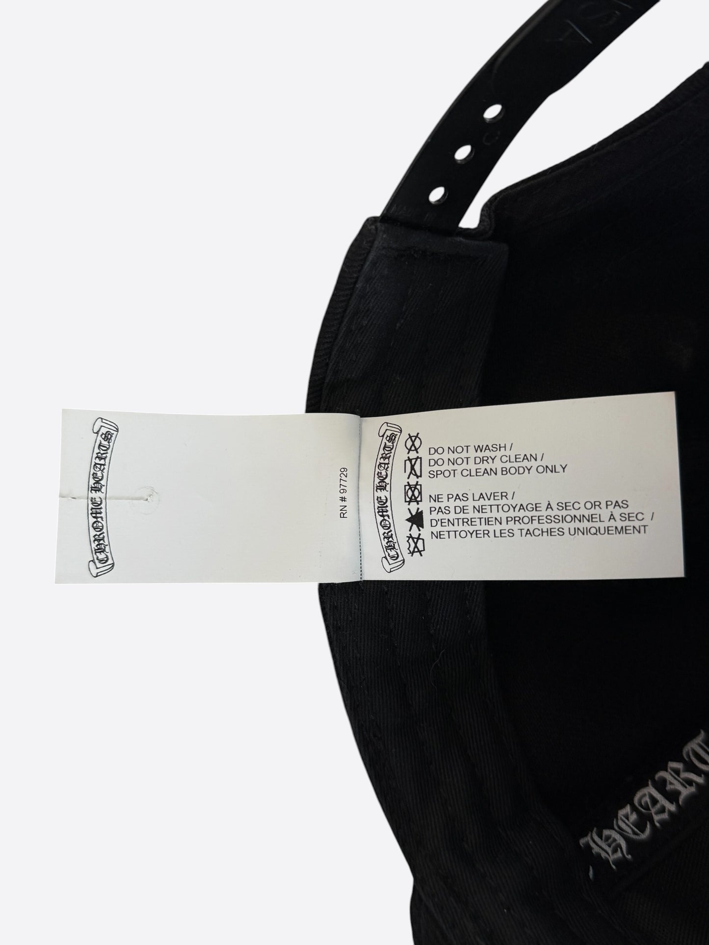 Chrome Hearts Black & White Horseshoe Logo Hat