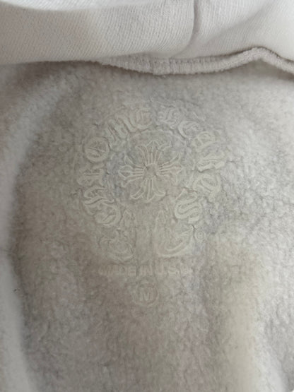 Chrome Hearts White & Black Miami Horseshoe Logo Hoodie
