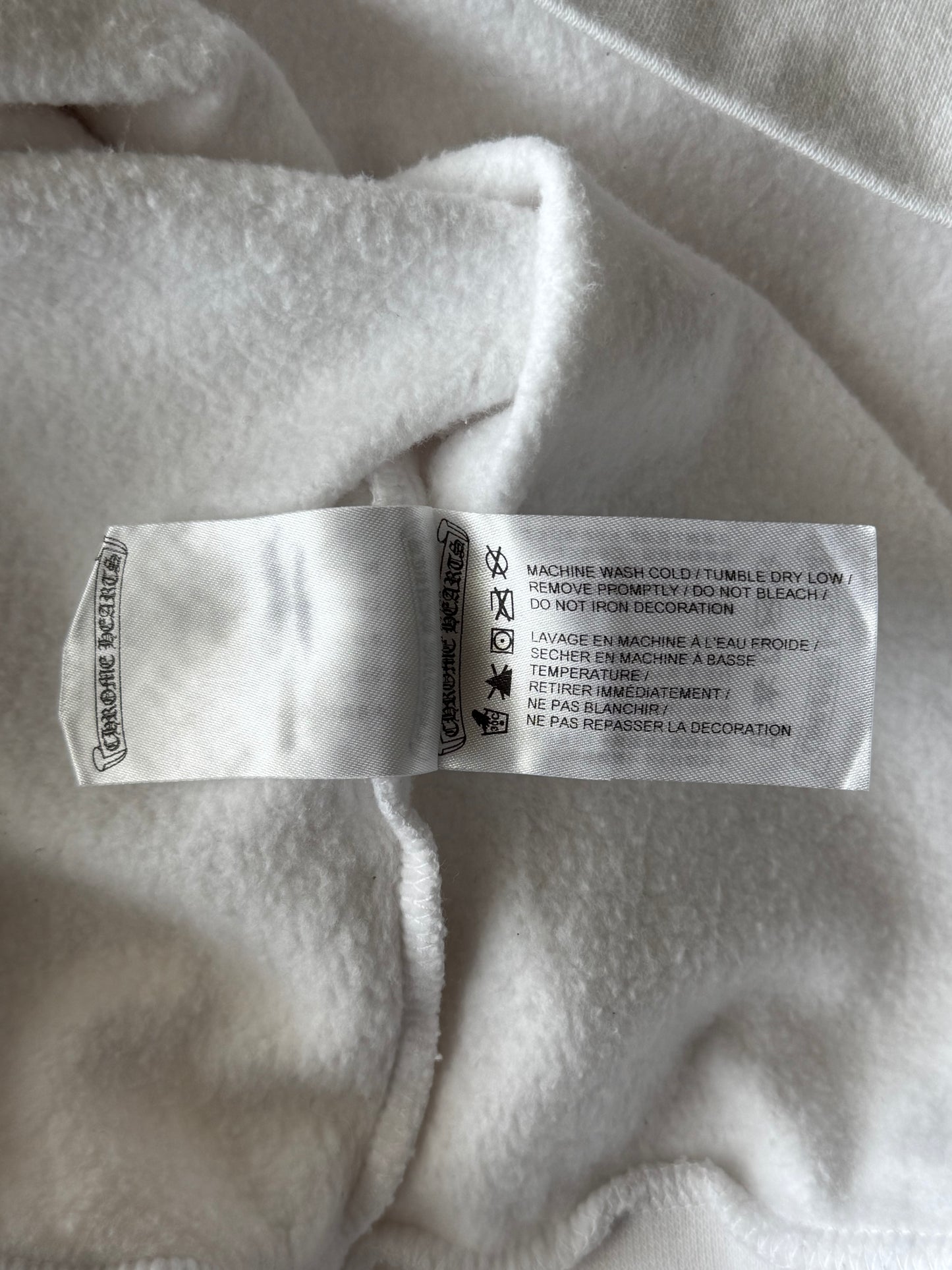 Chrome Hearts White & Black Miami Horseshoe Logo Hoodie