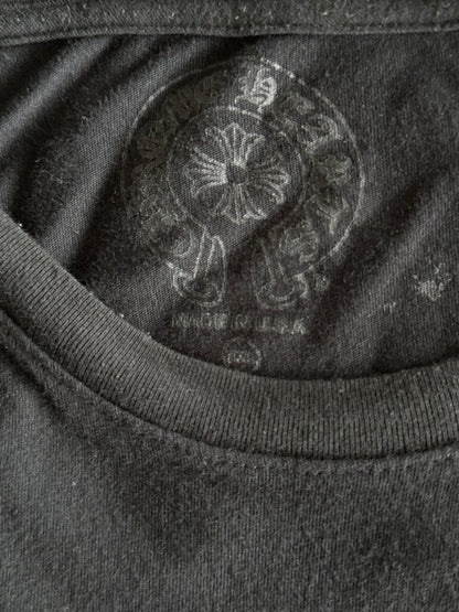 Chrome Hearts Black & White Miami Horseshoe Logo T-Shirt