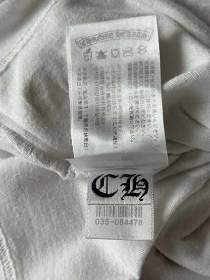 Chrome Hearts White & Black Honolulu Exclusive Hibiscus Flower Longsleeve T-Shirt