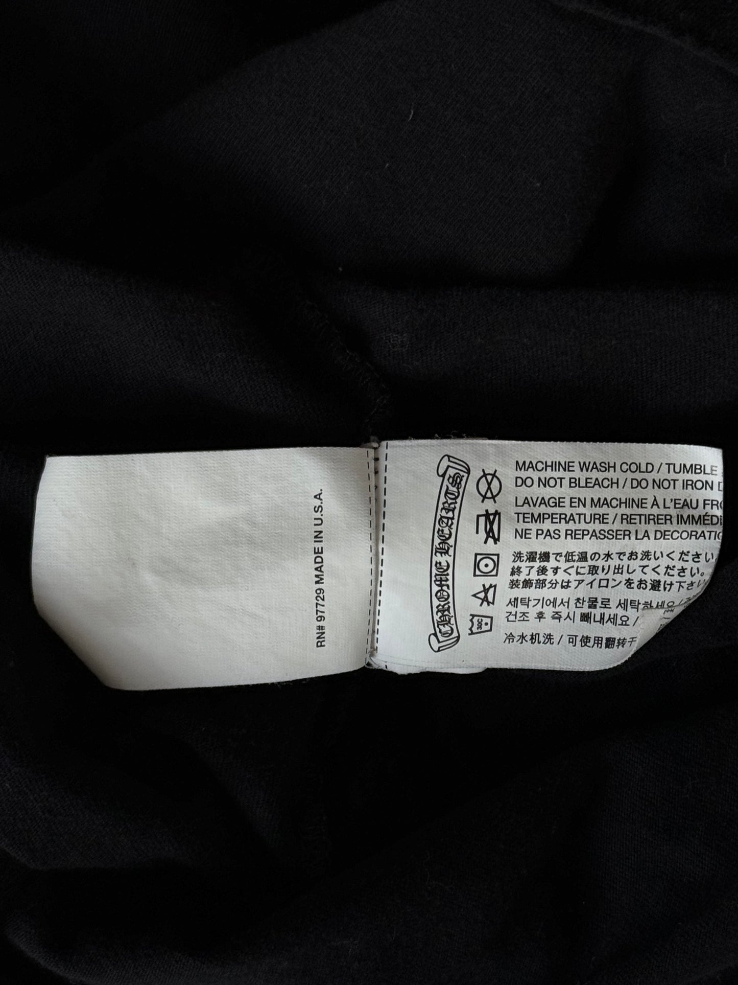 Chrome Hearts Black Sunset Gradient Horseshoe Longsleeve T-Shirt