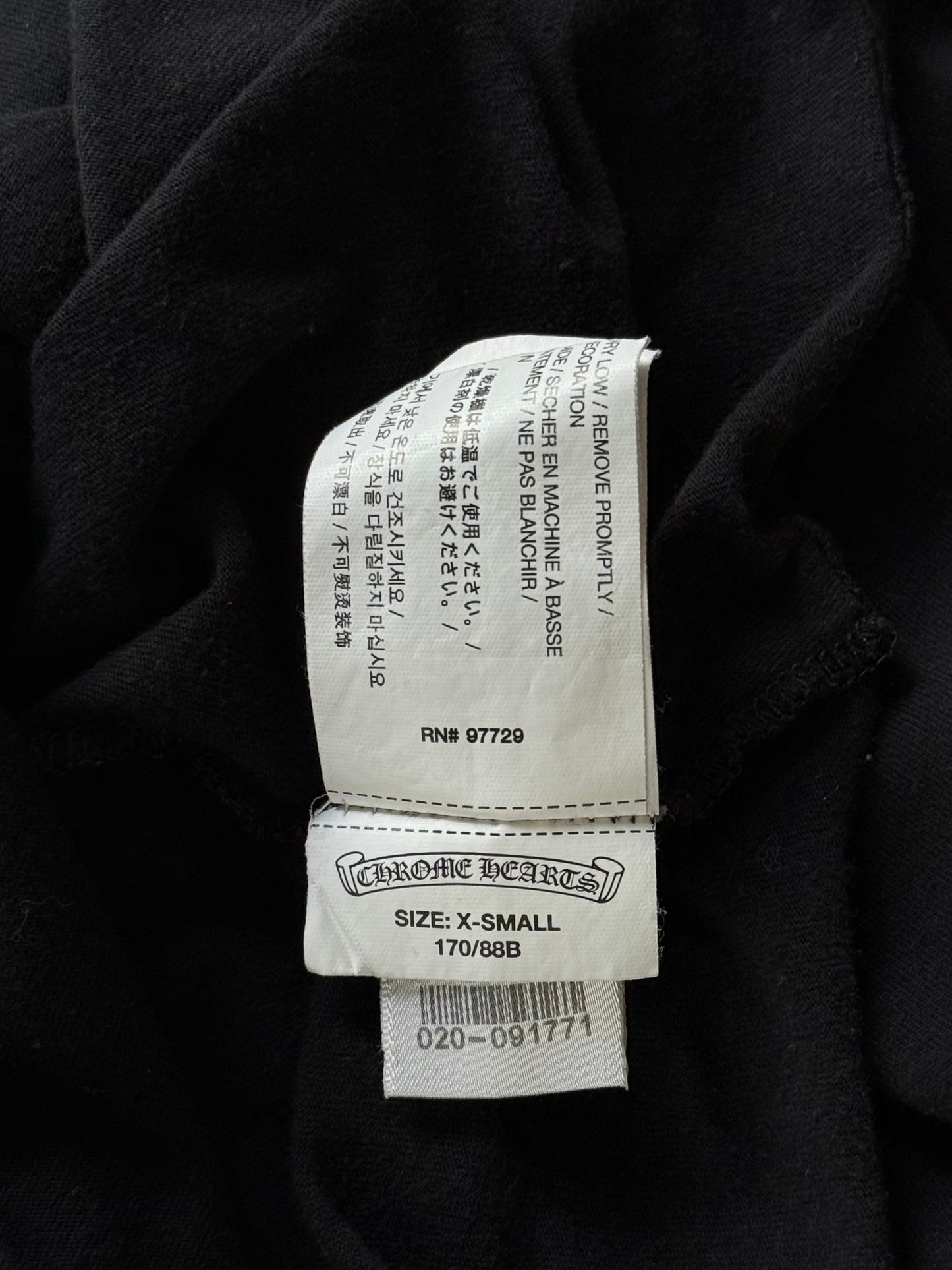 Chrome Hearts Black Sunset Gradient Horseshoe Longsleeve T-Shirt