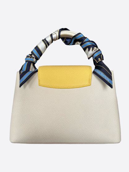 Louis Vuitton Beige & Yellow Capucines MM