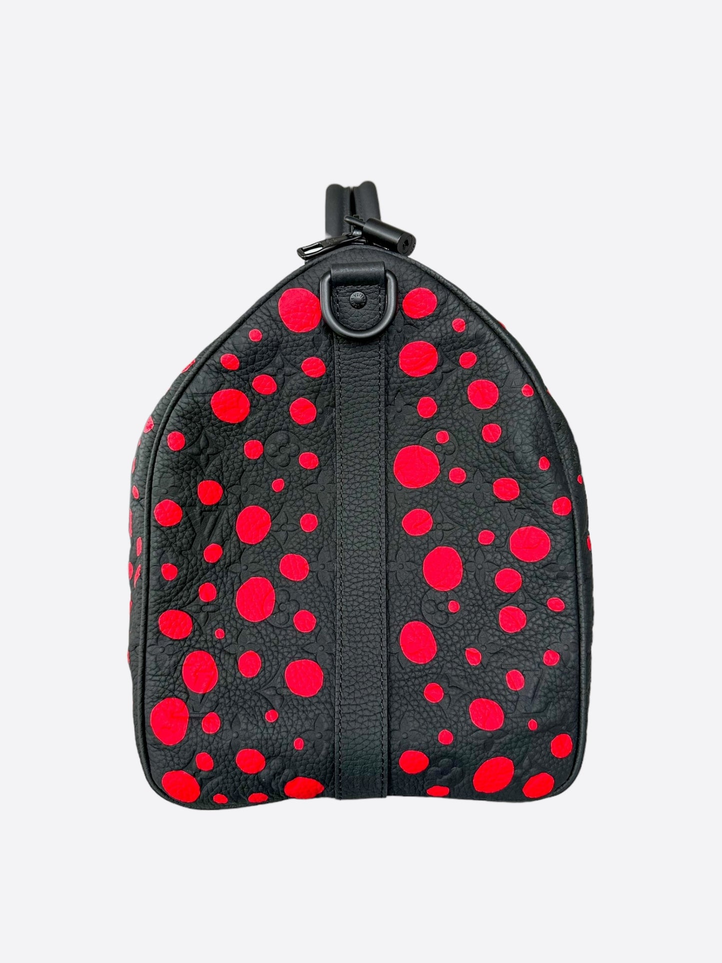 Louis Vuitton Yayoi Kusama Black & Red Polka Dot Monogram Keepall 50