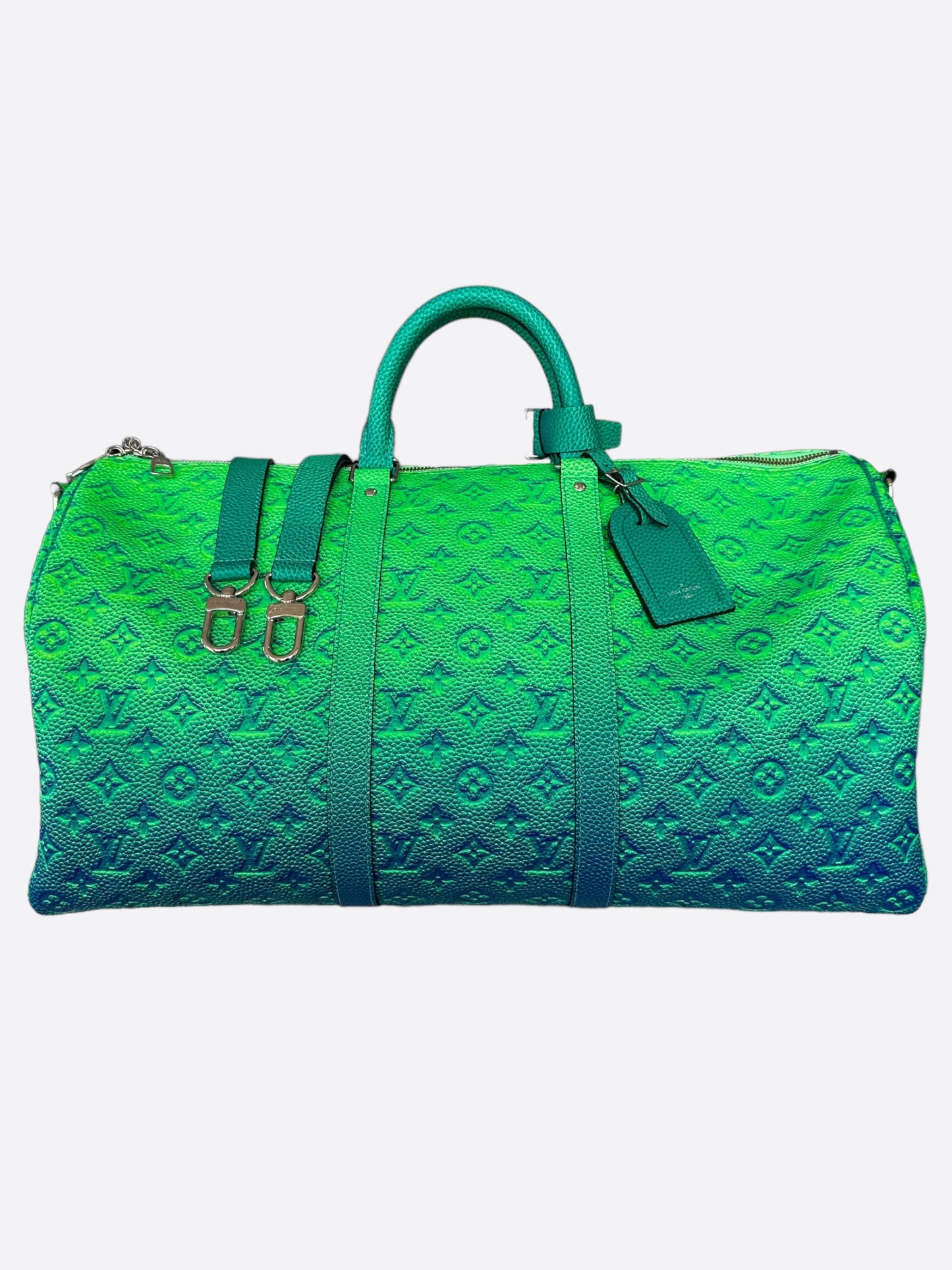 Louis Vuitton Green & Blue Monogram Illusion Keepall 50