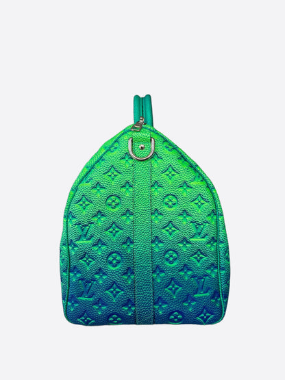 Louis Vuitton Green & Blue Monogram Illusion Keepall 50