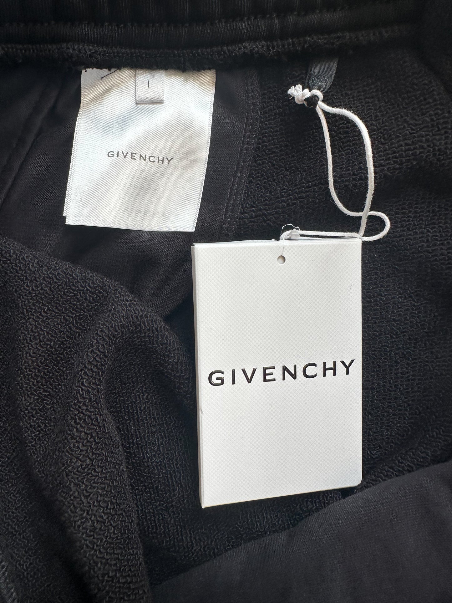 Givenchy Black & White Logo Sweatshorts