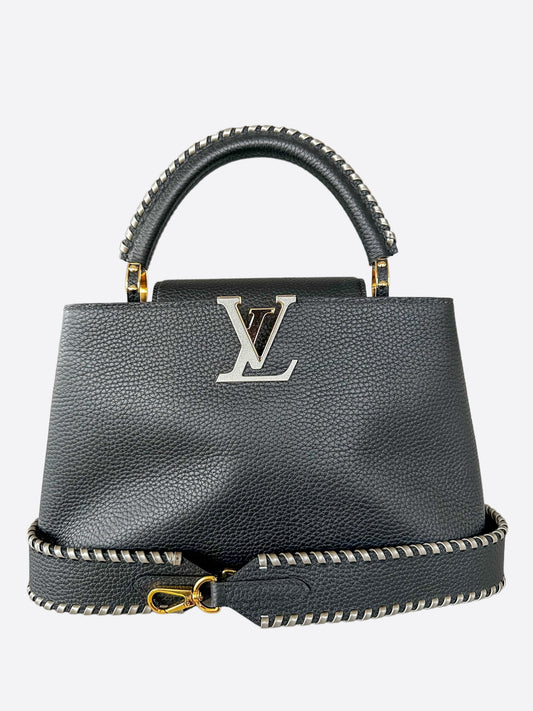 Louis Vuitton Black Capucines MM