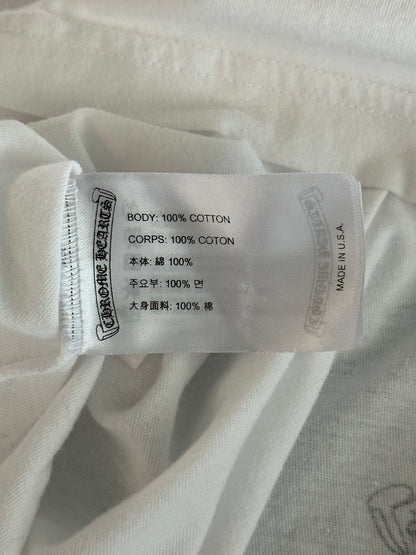 Chrome Hearts White Racing Stripes Longsleeve T-Shirt