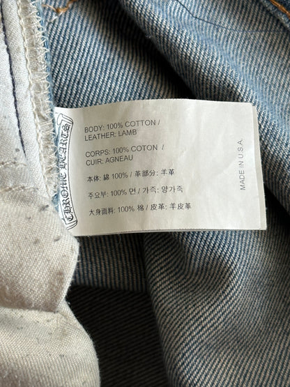 Chrome Hearts Levis Blue & Black Cross Patch Jeans