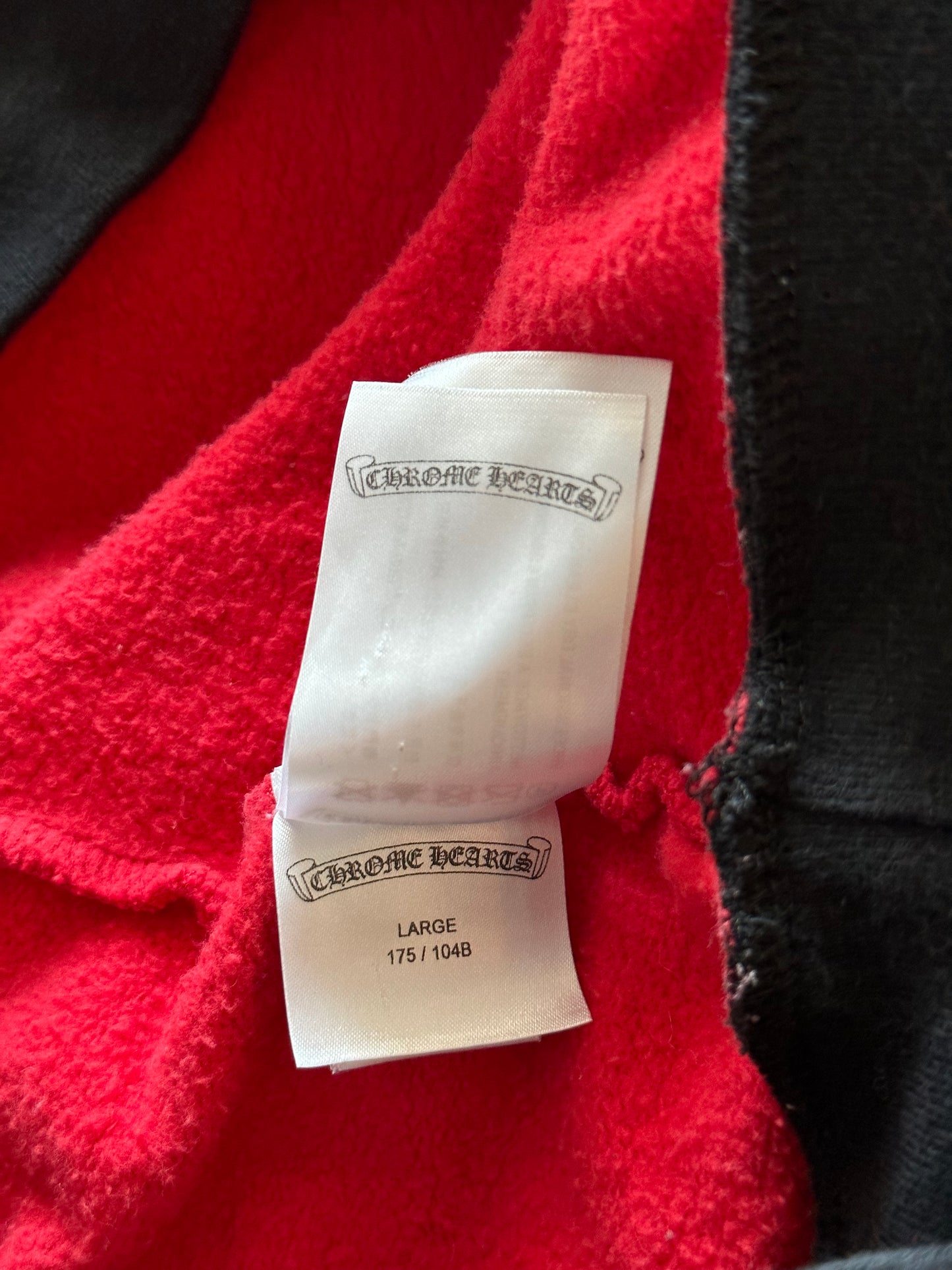 Chrome Hearts Red, White & Blue Horseshoe Logo Hoodie