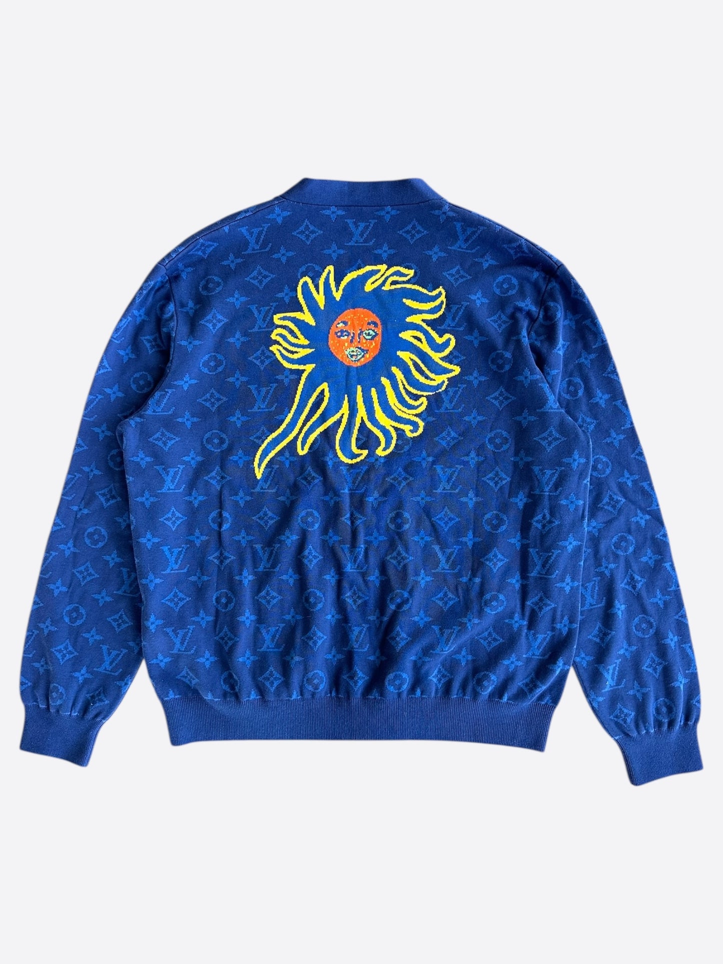 Louis Vuitton Yayoi Kusama Blue Monogram Cardigan