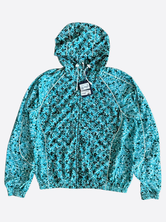 Louis Vuitton Blue Pointillism Monogram Windbreaker