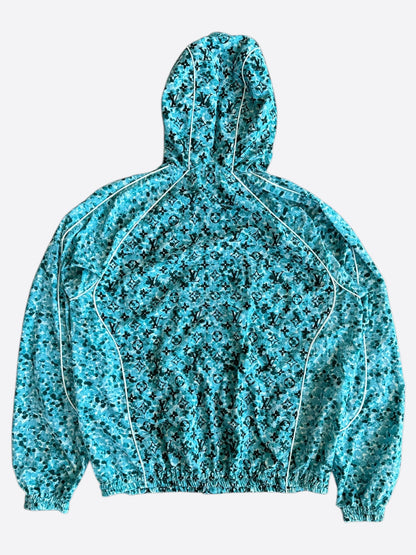 Louis Vuitton Blue Pointillism Monogram Windbreaker
