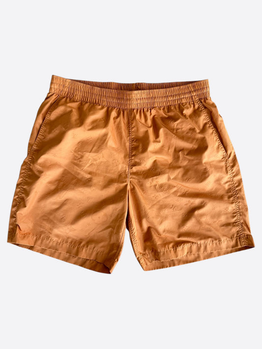 Louis Vuitton Orange Monogram Swim Shorts