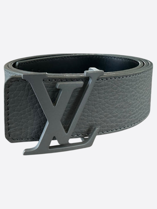 Louis Vuitton Grey Taurillon Monogram Reversible Belt