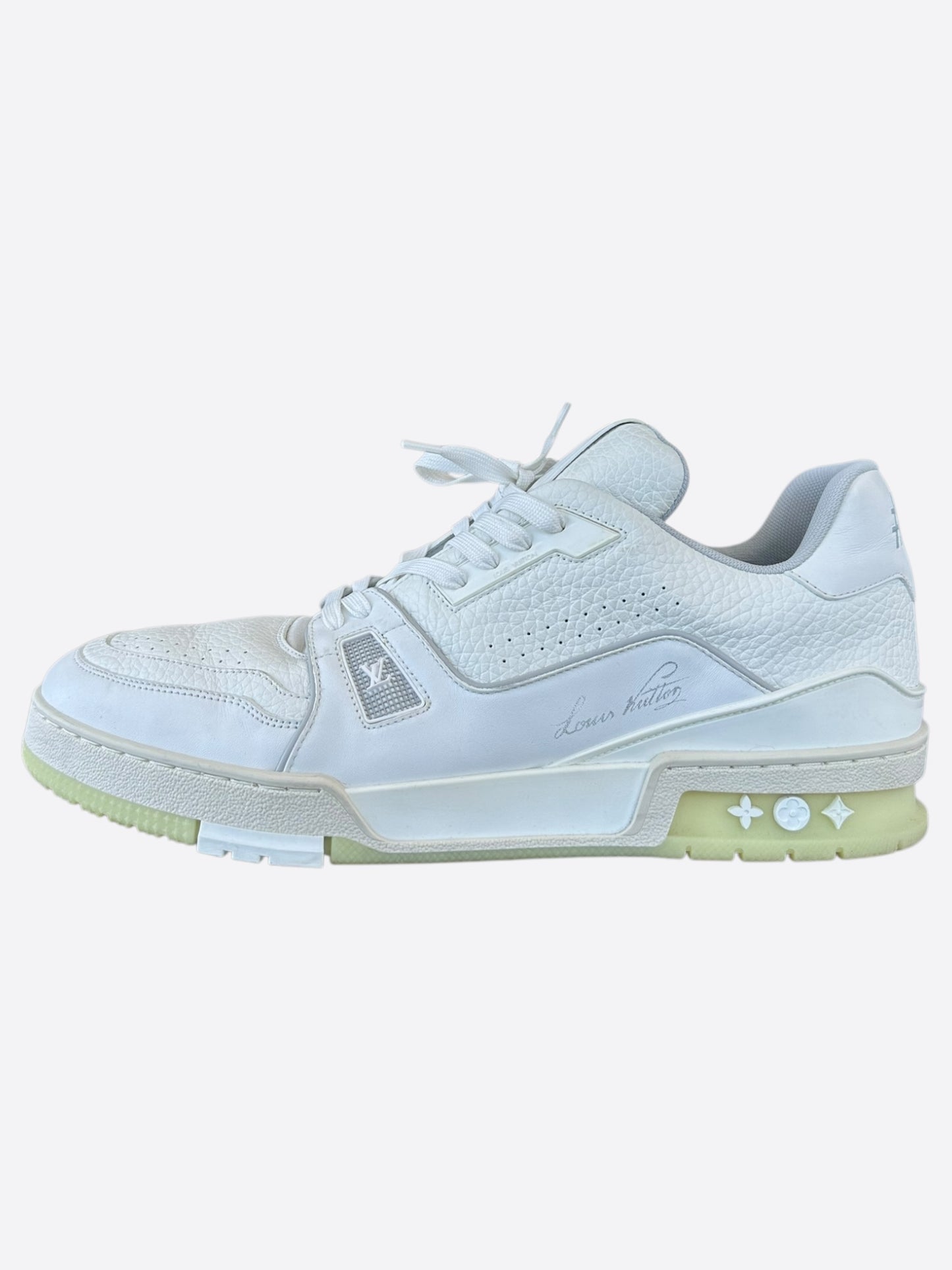 Louis Vuitton White Leather Trainers
