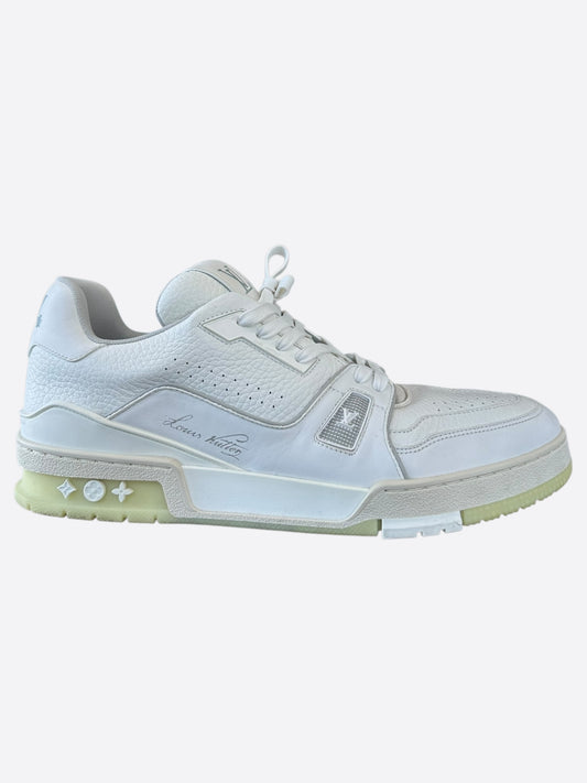 Louis Vuitton White Leather Trainers
