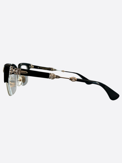 Chrome Hearts Black & Gold Evagilist Glasses