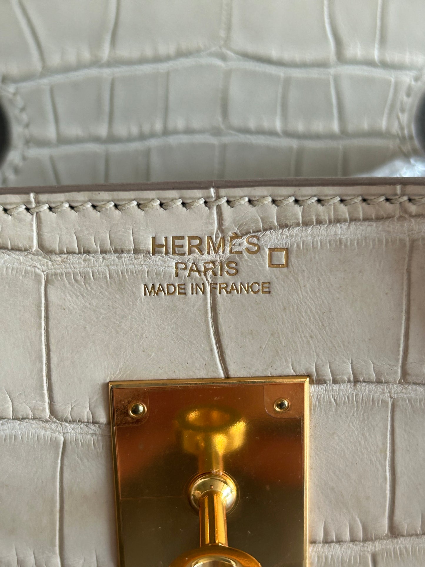 Hermes Beton Crocodile Birkin 30