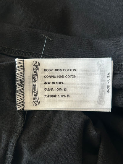 Chrome Hearts Black & White Neck Logo T-Shirt